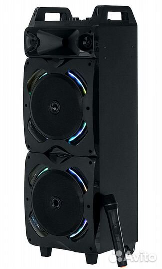 Большая мощная блютуз колонка 100W + микрофон