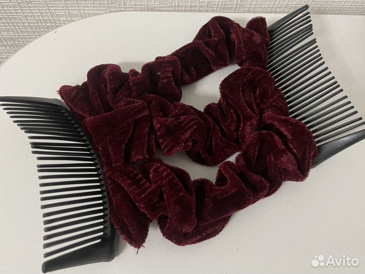 Заколка гребень для волос Изи-Коум бархатная коумс