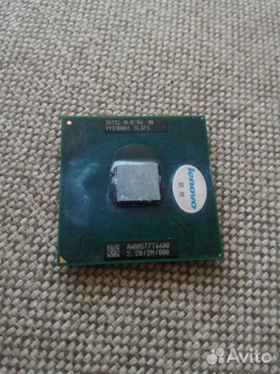 Процессор core2 duo t6600 soket pga478 slgf5 2.20g