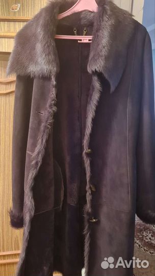 Жилет и дубленка.разм.46-48-50.состояние нового