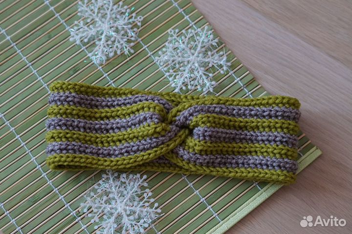 Вязаная повязка на голову