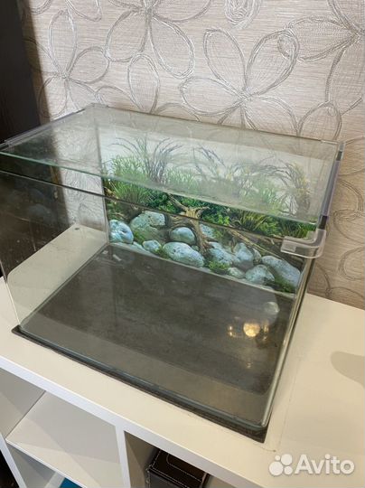 Аквариум с круглыми углами 50 л