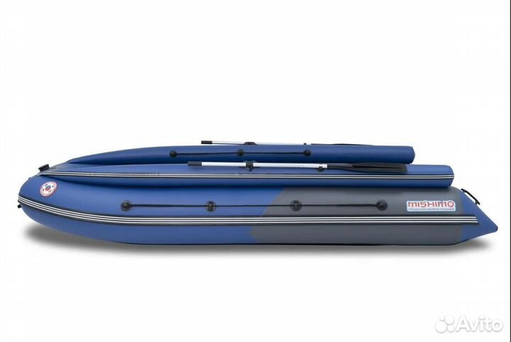 Лодка mishimo river fjet PRO 470 под водомет blue