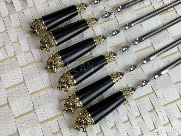 Подарочные шампуры с художественным литьем