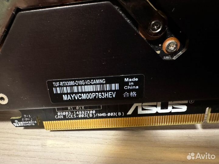 Видеокарта asus TUF Gaming GeForce RTX 3080 10GB