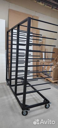 Стеллаж для сушки покрашенных деталей(передвижной)