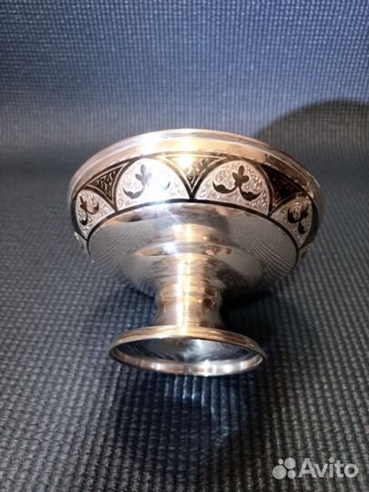 Серебряная вазочка, орешница,креманка Кубачи