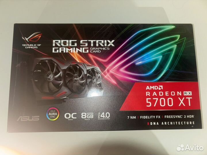 Asus rog rx 5700 Xt 8 gb gddr6 strix Oc