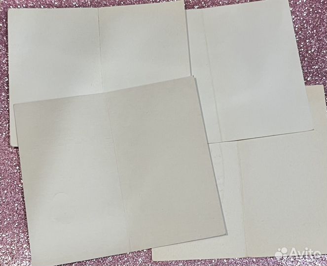 Новогодние открытки СССР. Двойные. 1980-е