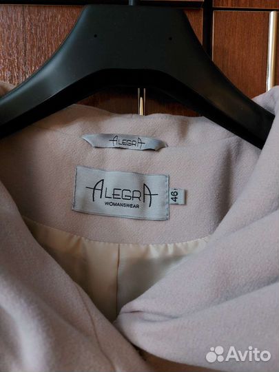 Пальто драповое демисезонное,новое р.46