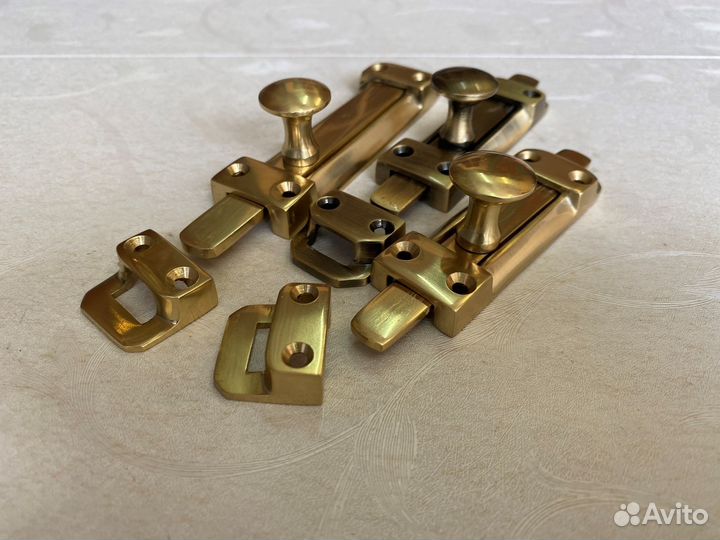 Задвижка в историческом стиле 100мм Латунь