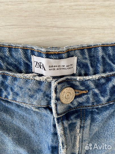 Джинсовые шорты zara 34