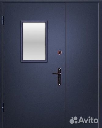 Двери тамбурные, двухстворчатые, подъездные