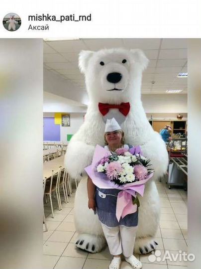 Белый мишка поздравление