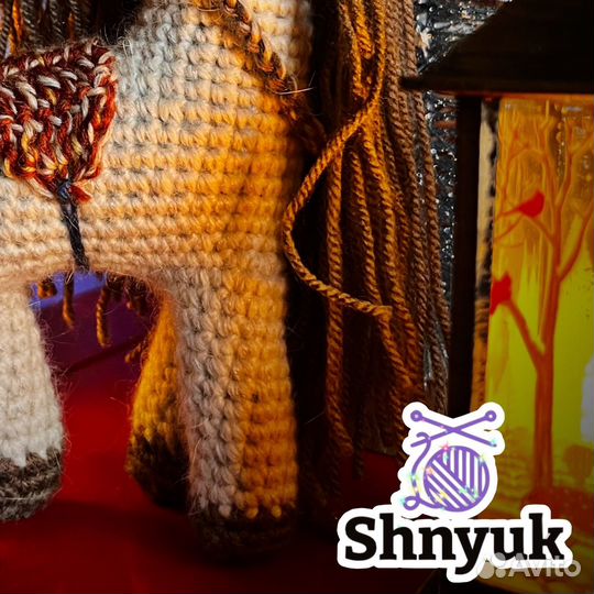 Вязаная лошадка