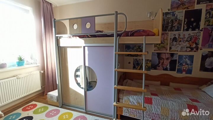 Детская кровать чердак домик