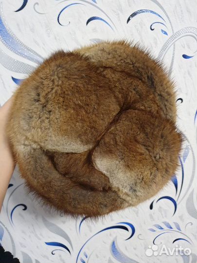 Шапка норковая мужская, б/у