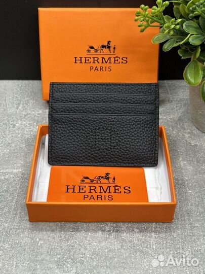 Картхолдер Hermes натуральная кожа