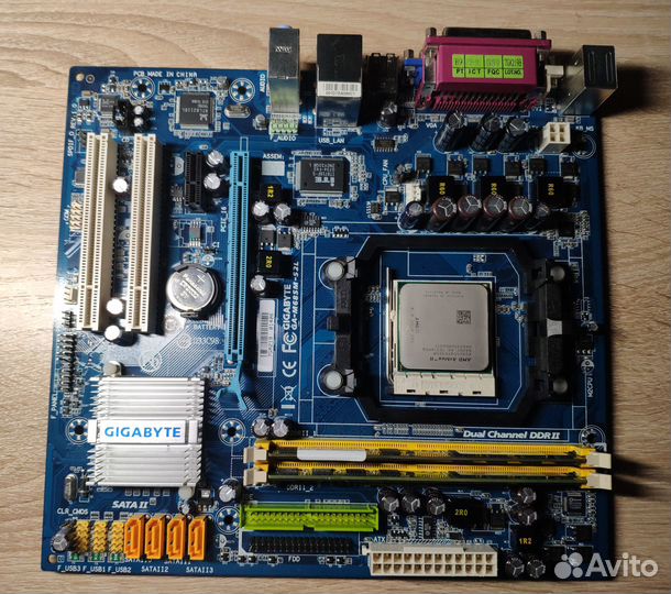 Мат.плата Gigabyte (AM2) + Athlon II X3 450 + 4 GB
