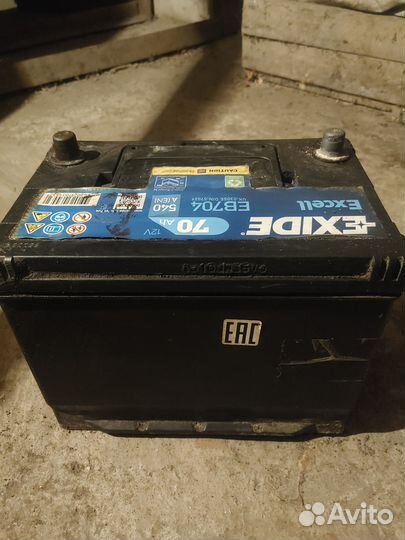 Аккумулятор exide Excell 70 Ач