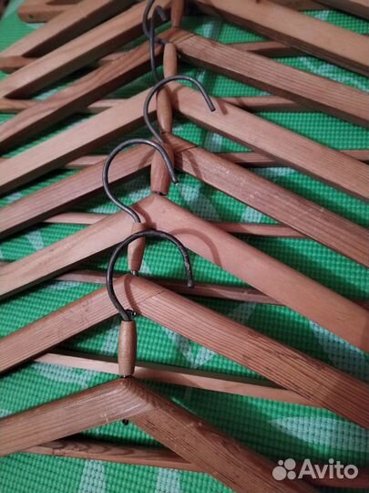 Вешалки плечики дерево винтаж СССР комплект 9 шт