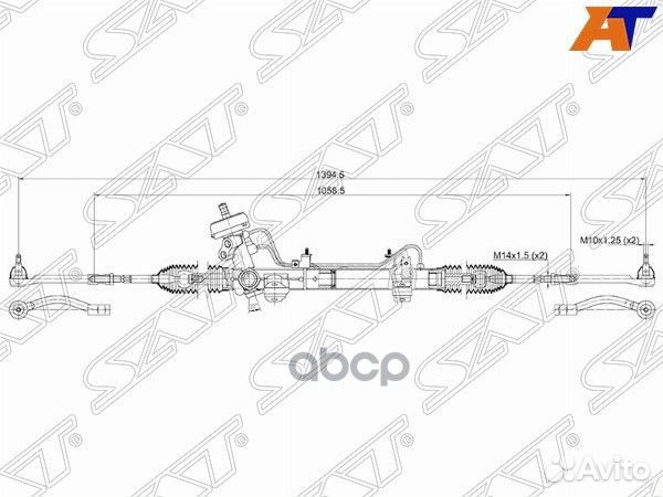 Рейка рулевая KIA RIO/hyundai solaris 11- LHD S