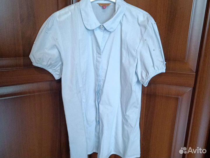 Рубашка с коротким рукавом на девочку