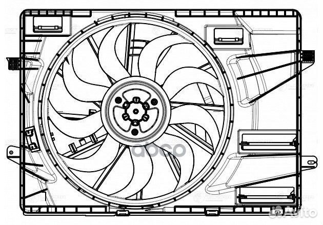 Э/вентилятор охл. (с кожухом) LFK 0815 luzar