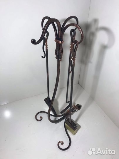 Кованый каминный набор
