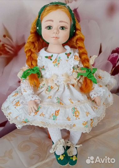 Кукла Маруся шарнирная текстильная