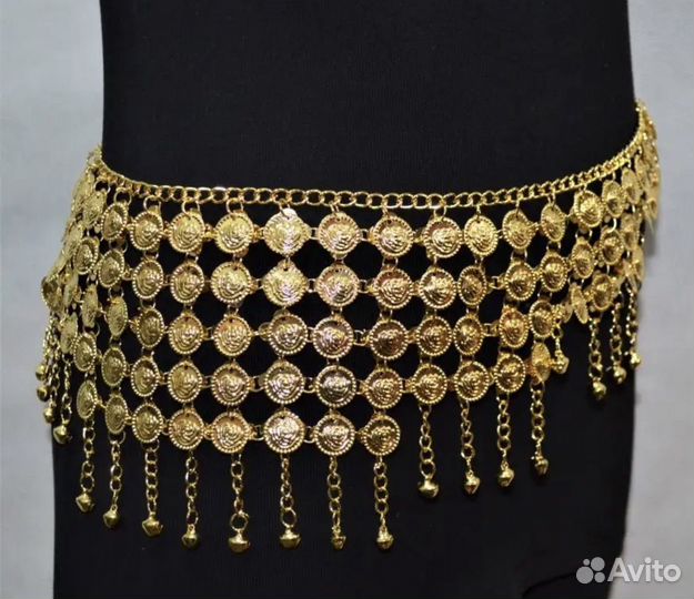 Пояс с монетками восточный