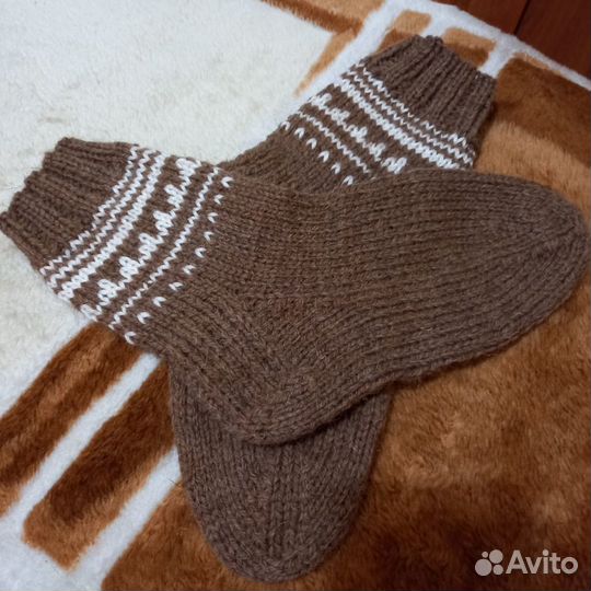 Шерстяные носки верблюжья шерсть крепкая пятка