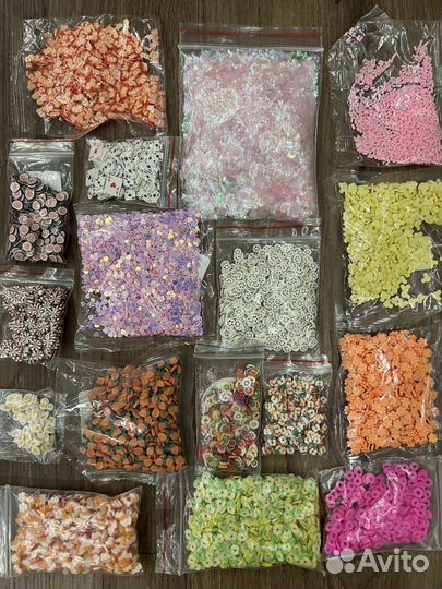 Шармы для слайма (посыпки/ снег)