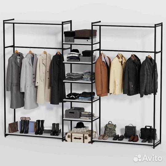 Стеллаж Лофт для одежды кб-2213