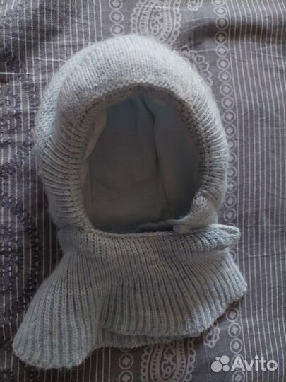 Шапка шлем для мальчика зима