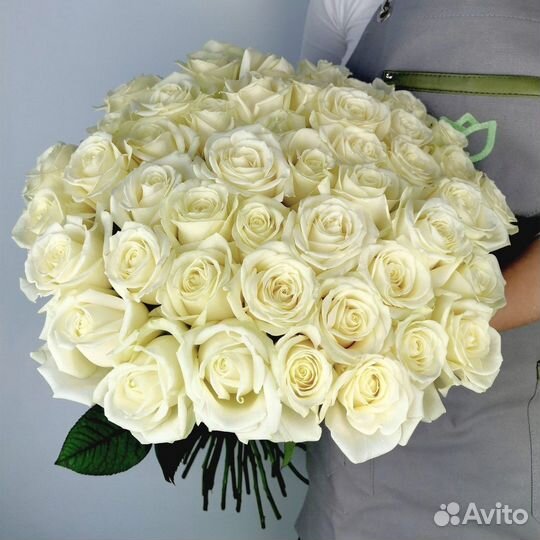 Букет из 41 белой розы г. Новосибирск