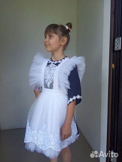 Школьная форма для девочки 128 134 серая