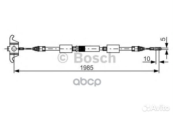 Тормозной трос bosch 1987482128 1987482128 Bosch