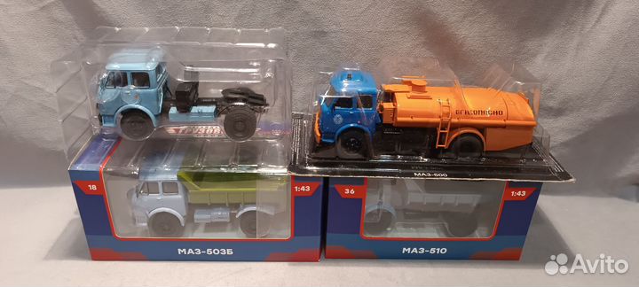 Маз 516б, 510 самосвал, шасси 1/43