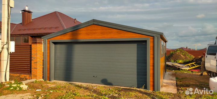 Гараж из панелей, теплый гараж, Дорхан быстровозв