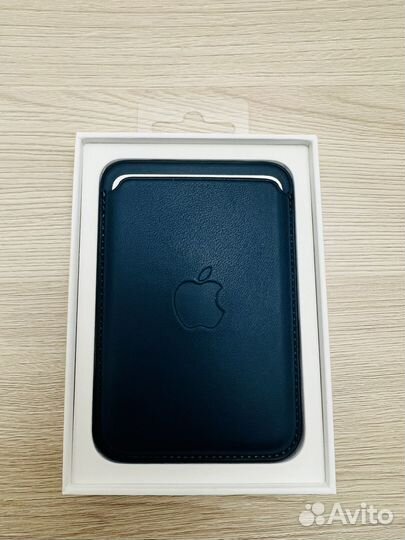 Кардхолдер кошелек apple leather wallet magsafe