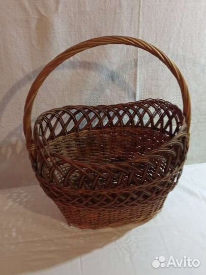 Корзина плетеная большая СССР