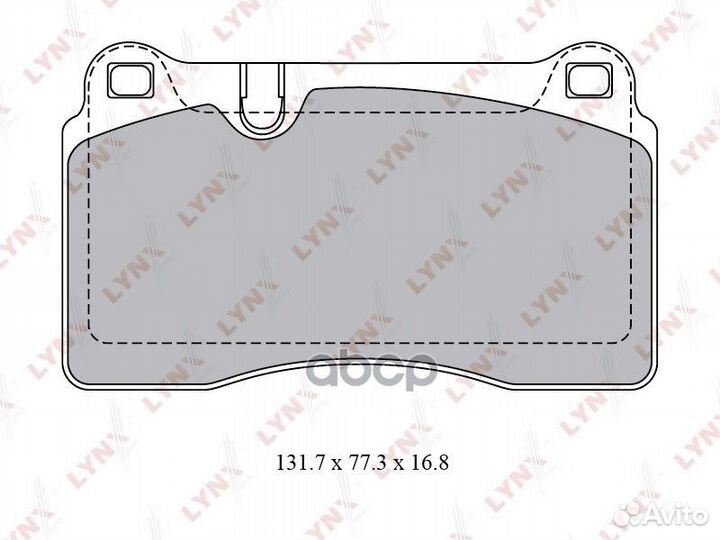 Колодки тормозные дисковые перед VW Touareg