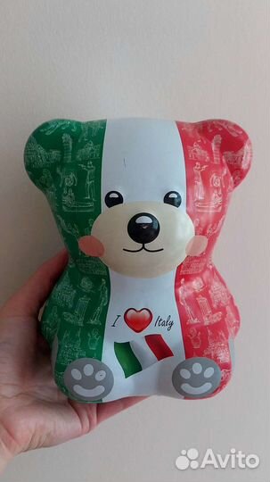 Копилка металлическая Медвежонок Италия