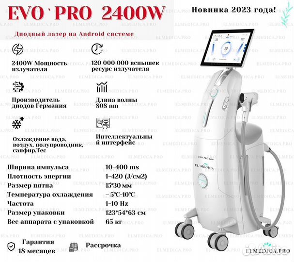 Диодный лазер EvoPro 2400w, В наличии