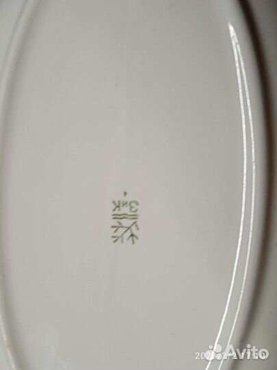 Блюдо большое овальное. Конаково времён СССР