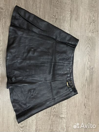 Юбка кожаная