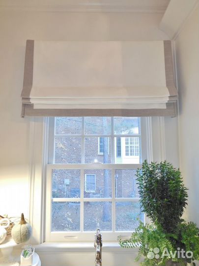Римская штора с карнизом