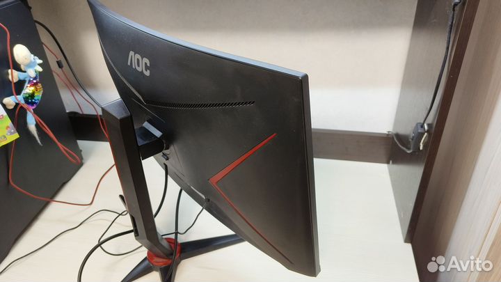 Монитор компьютерный игровой 27 дюйма бу изогнутый