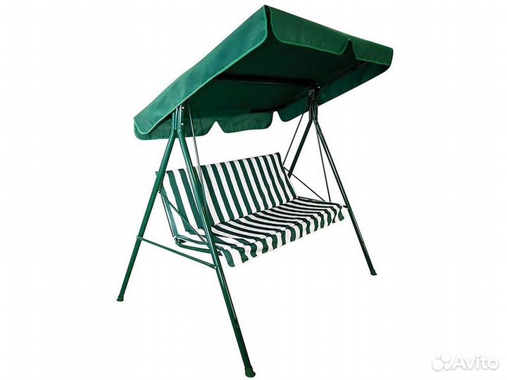 Качели садовые трёхместные 175 х 150 х 120 см